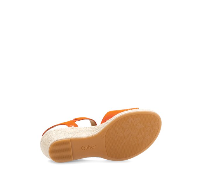 Gabor Keilsandalette Orange - Rauleder