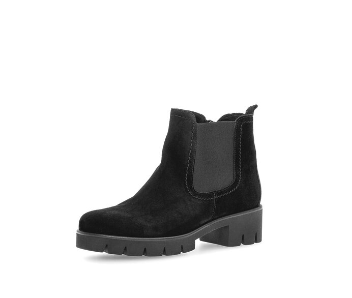 Gabor Chelsea Boot Schwarz - Rauleder