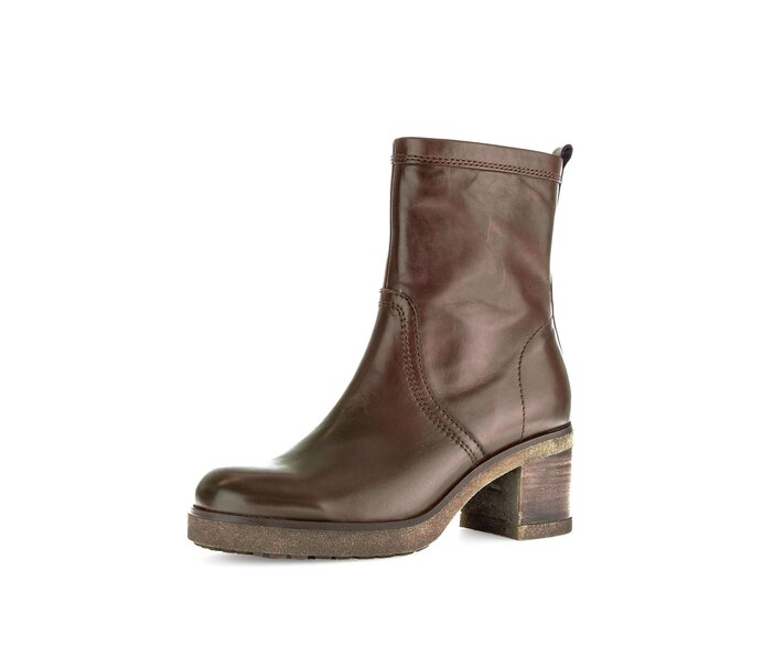 Gabor Plateau Stiefelette Braun - Glattleder