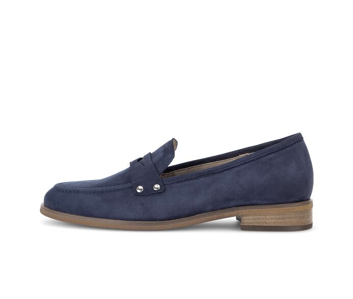 Gabor Slipper Blau - Rauleder