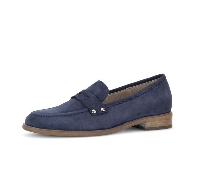 Gabor Slipper Blau - Rauleder