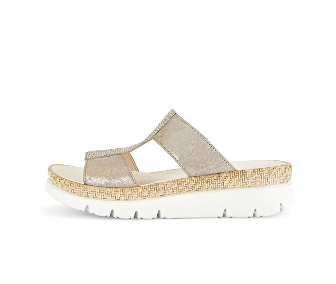 Gabor Pantolette Beige - Rauleder