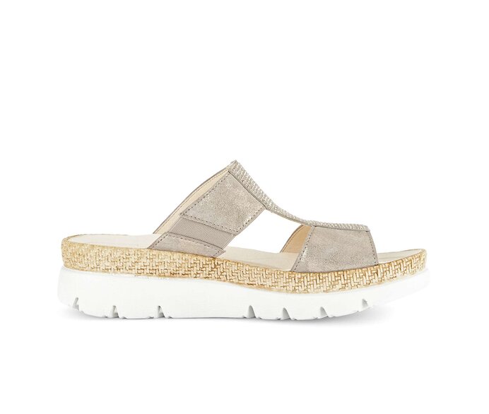 Gabor Pantolette Beige - Rauleder