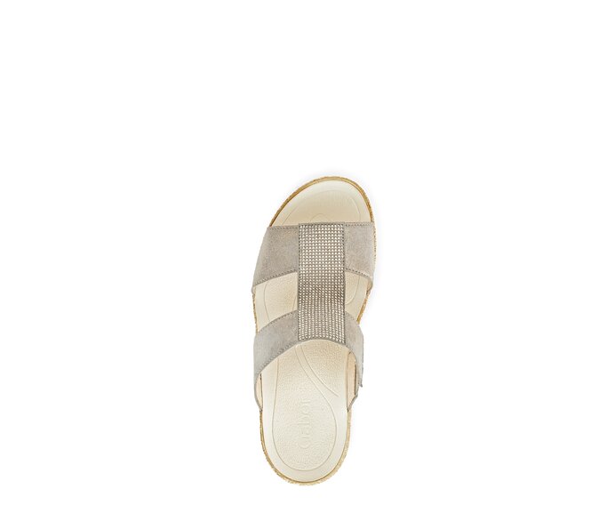 Gabor Pantolette Beige - Rauleder