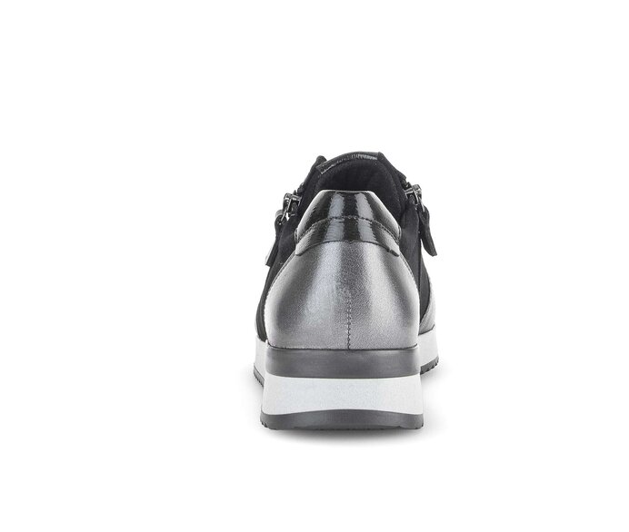 Gabor Sneaker Low Schwarz - Materialmix Leder
