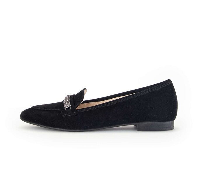 Gabor Eleganter Ballerina Schwarz - Rauleder
