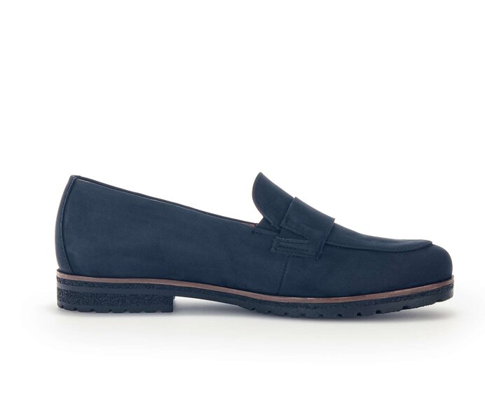 Gabor Slipper Blau - Rauleder