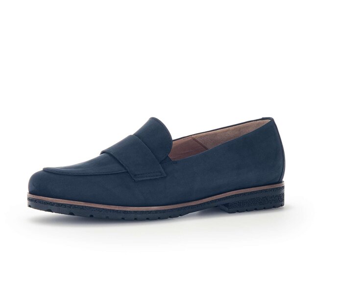 Gabor Slipper Blau - Rauleder