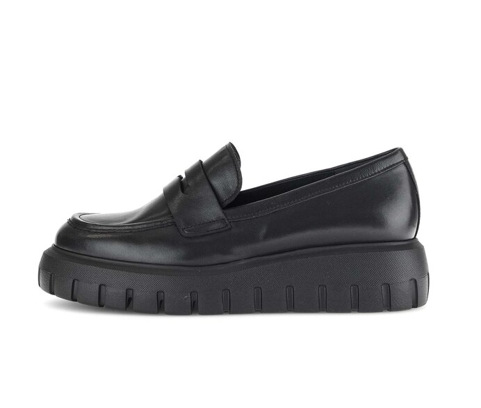 Gabor Loafer Schwarz - Glattleder
