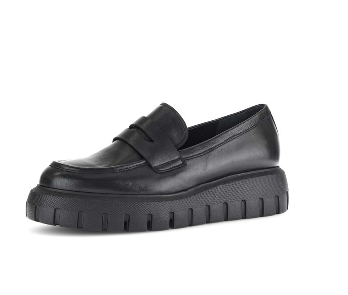 Gabor Loafer Schwarz - Glattleder