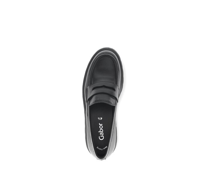 Gabor Loafer Schwarz - Glattleder