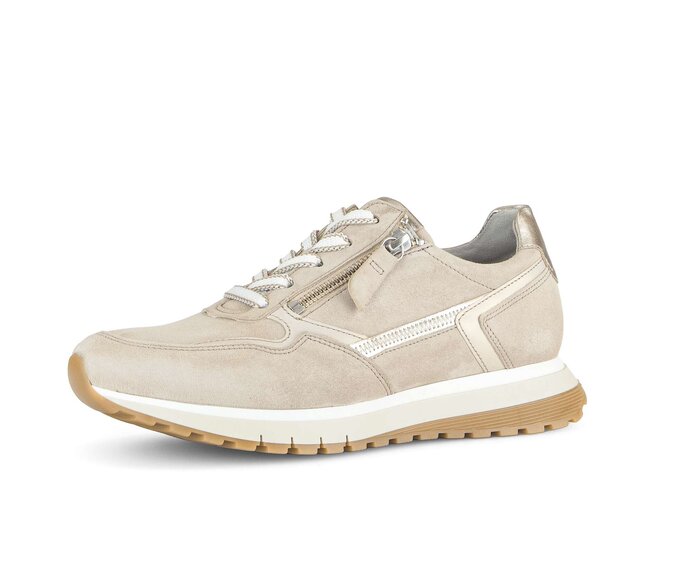 Gabor Sneaker Low Beige - Rauleder