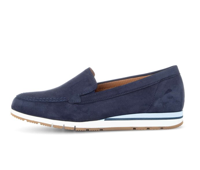 Gabor Slipper Blau - Rauleder