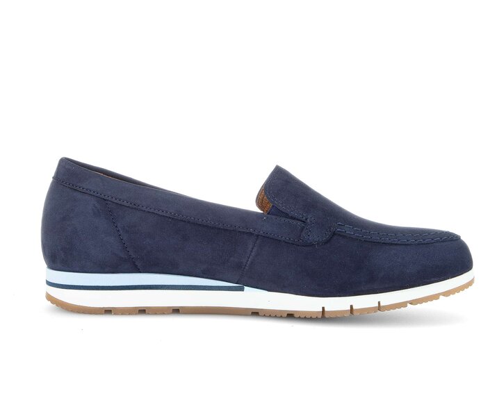 Gabor Slipper Blau - Rauleder