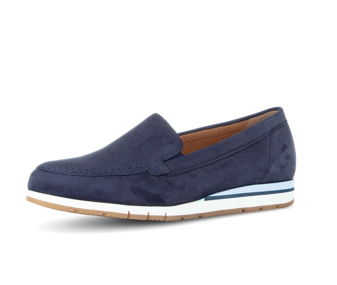 Gabor Slipper Blau - Rauleder