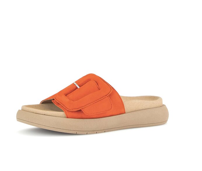 Gabor Pantolette Orange - Rauleder