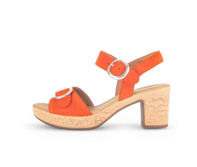 Gabor Plateau Sandale Orange - Rauleder