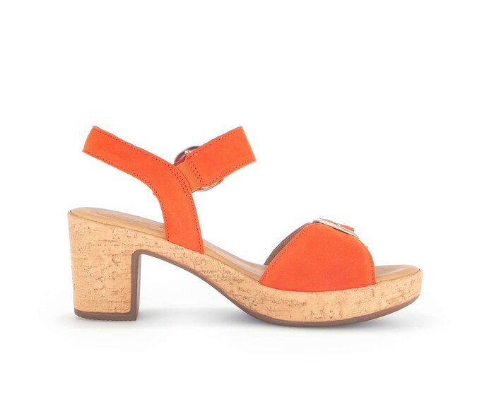 Gabor Plateau Sandale Orange - Rauleder