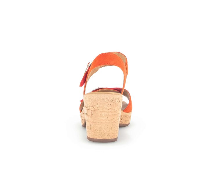 Gabor Plateau Sandale Orange - Rauleder