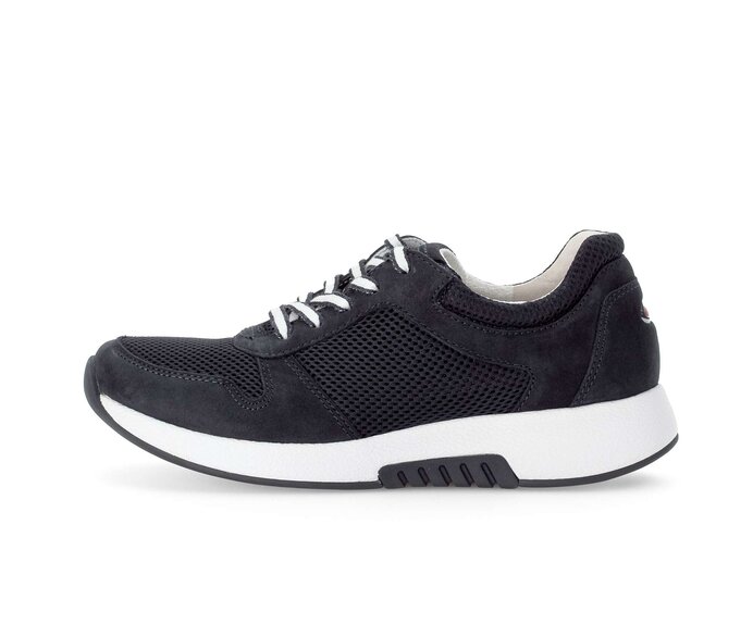 Gabor Sneaker Low Blau - Materialmix Leder/Lederimitat