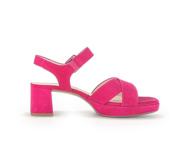 Gabor Plateau Sandale Pink - Rauleder