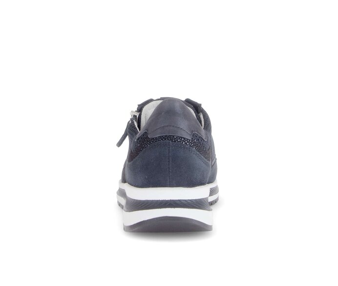 Gabor Sneaker Low Blau - Materialmix Leder/Lederimitat