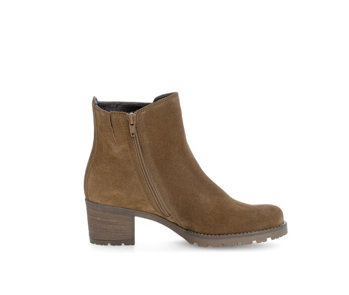 Gabor Plateau Stiefelette Braun - Rauleder