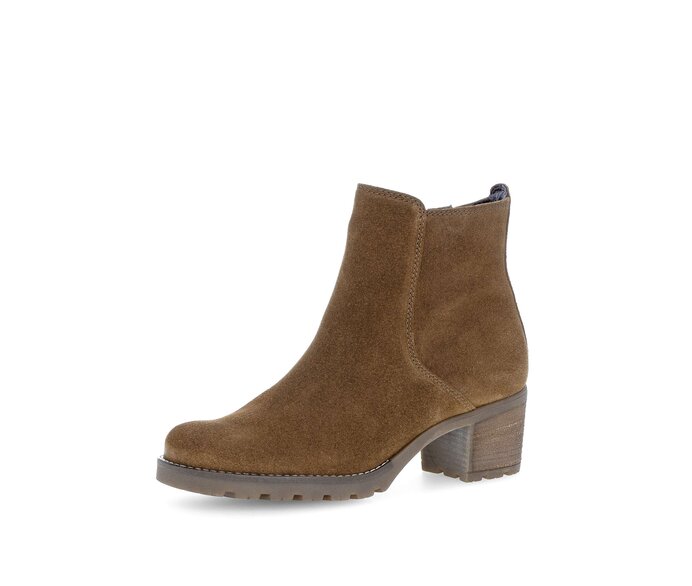 Gabor Plateau Stiefelette Braun - Rauleder