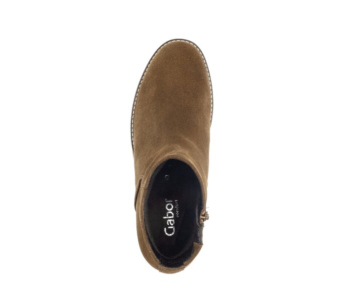 Gabor Plateau Stiefelette Braun - Rauleder