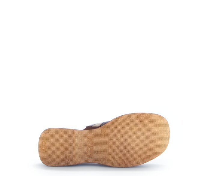 Gabor Plateau Sandale Beige - Materialmix Leder