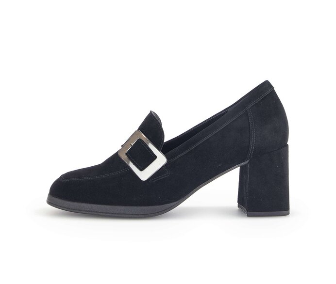 Gabor Hochfrontpumps Schwarz - Rauleder