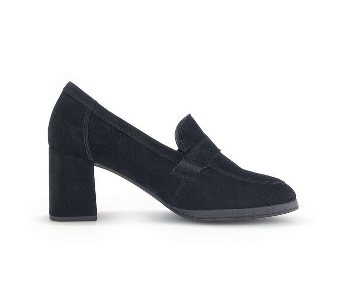 Gabor Hochfrontpumps Schwarz - Rauleder