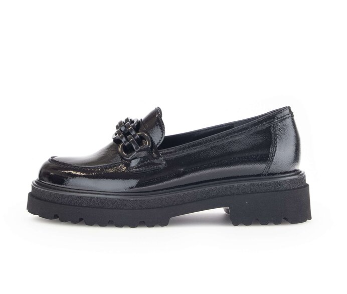 Gabor Loafer Schwarz - Lackleder