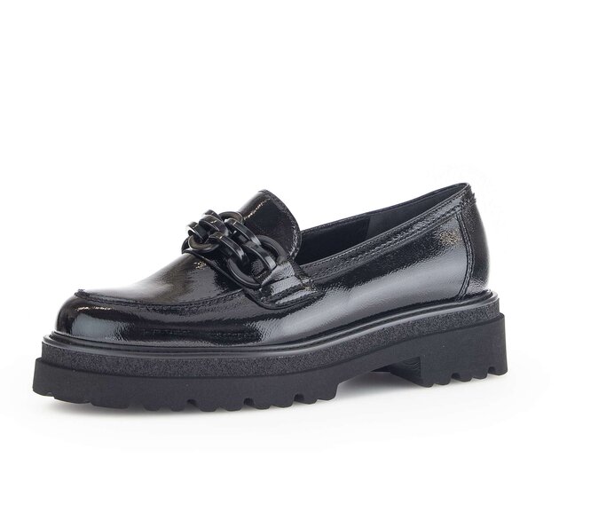 Gabor Loafer Schwarz - Lackleder