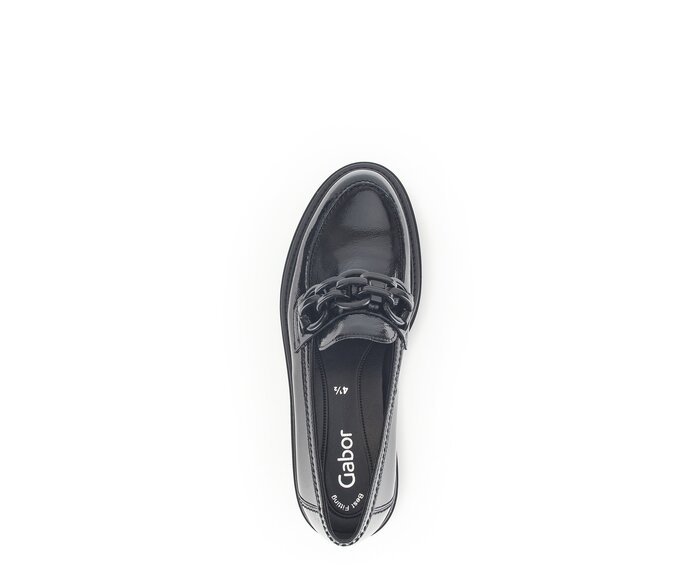 Gabor Loafer Schwarz - Lackleder