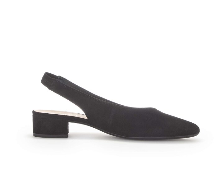 Gabor Slingpumps Schwarz - Rauleder