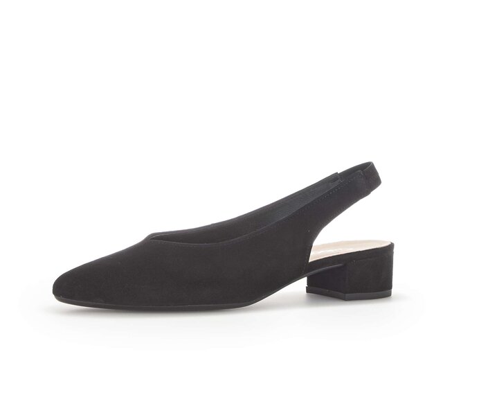 Gabor Slingpumps Schwarz - Rauleder