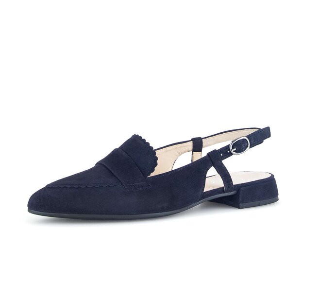 Gabor Slingpumps Blau - Rauleder