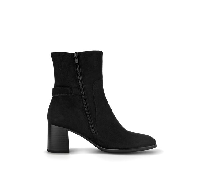 Gabor Elegante Stiefelette Schwarz - Rauleder