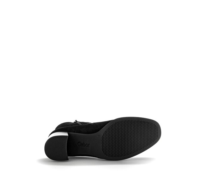 Gabor Elegante Stiefelette Schwarz - Rauleder