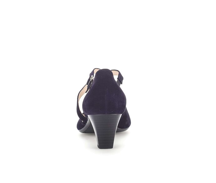 Gabor Spangenpumps Blau - Rauleder