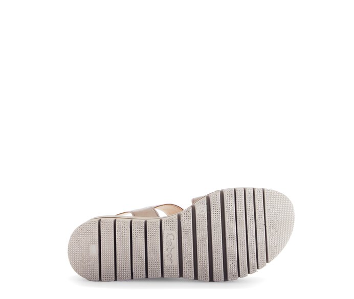 Gabor Plateau Sandale Gold - Effektleder