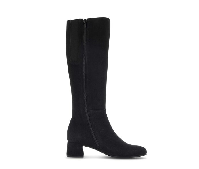 Gabor Eleganter Stiefel Schwarz - Rauleder