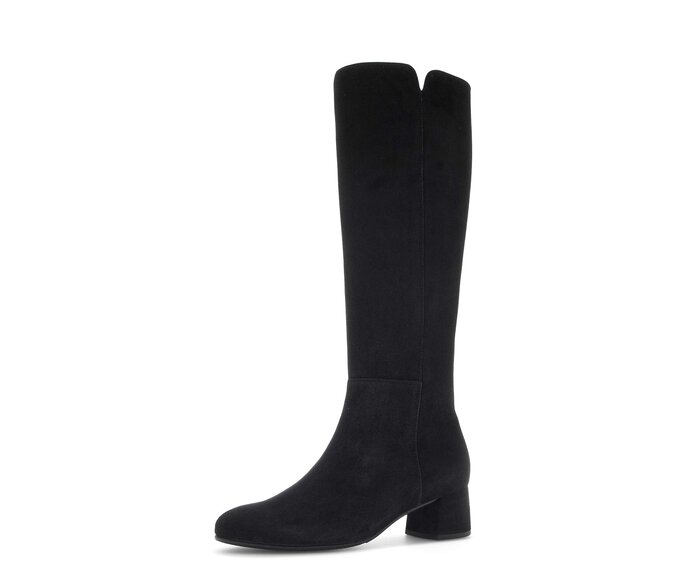 Gabor Eleganter Stiefel Schwarz - Rauleder