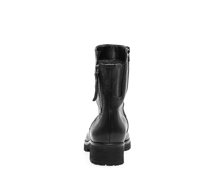 Gabor Sportliche Stiefelette Schwarz - Glattleder