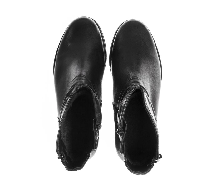 Gabor Sportliche Stiefelette Schwarz - Glattleder