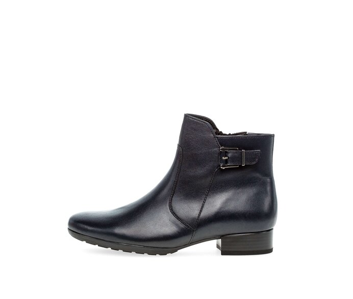 Gabor Sportliche Stiefelette Blau - Glattleder