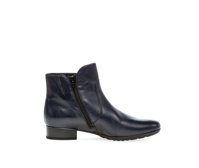 Gabor Sportliche Stiefelette Blau - Glattleder
