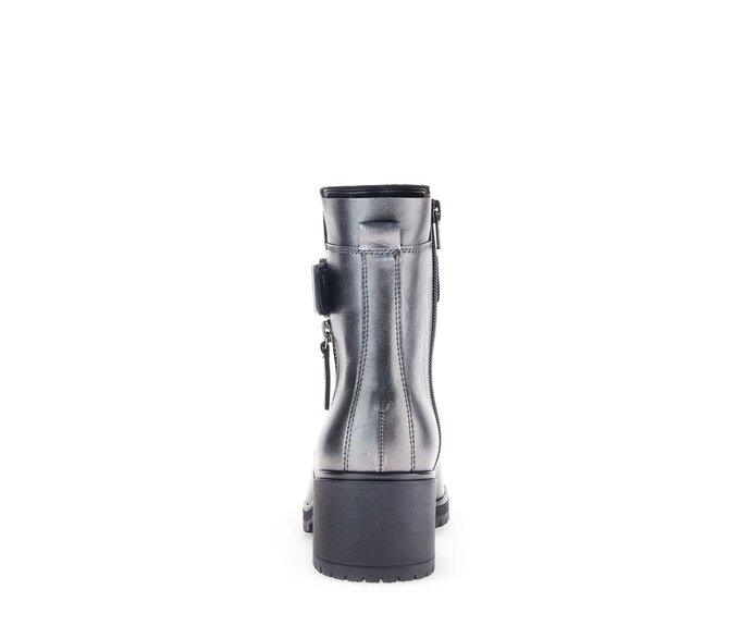Gabor Plateau Stiefelette Silber - Glattleder