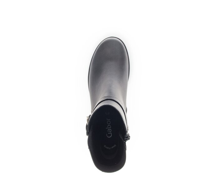Gabor Plateau Stiefelette Silber - Glattleder